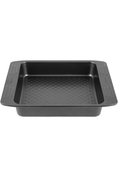 TEFAL Baking Tray   Easy Grip Square Cake 21 x 21cm   Carbon Steel   Easy Handling   Large Handles