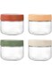 4 Pack 10 oz Overnight Oats Jar with Screw Lids, Reusable Mason Jars, for Milk, Salad Dressing, Fru