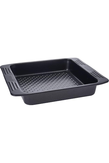 Tefal Easygrip Square Cake Pan, Silver Grey, Carbon Steel, 21 X 21 Cm, J1625245