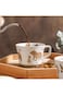 HOOPZOZA Ceramic Coffee Cup Handle 350mL Tea Milk Mug Drinking Cup for Cappuccino Latte Espresso Be
