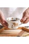 HOOPZOZA Ceramic Coffee Cup Handle 350mL Tea Milk Mug Drinking Cup for Cappuccino Latte Espresso Be