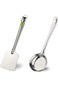 Kipiq Stainless Steel Dosa Spatula and Dosa Ladle with Flat Base   Dosa Making Spoon and Dosa Turne