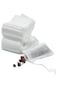 WDA Empty Tea Filter Bags with Drawstring, White, Disposable Paper Tea Bags