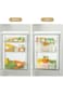 Paporich 3 Pcs Refrigerator Organizer Box, Fridge Side Door Storage Containers Plastic Translucent,