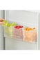 Paporich 3 Pcs Refrigerator Organizer Box, Fridge Side Door Storage Containers Plastic Translucent,