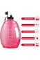 ALCOACH BPA Free Gallon Water Bottle with Large Motivational Jug with Straw (RED)