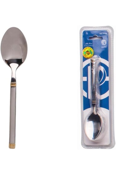 Saif Plus Sama dessert spoons, set STAINLESS STEEL of 6,Pcs 4353, gold