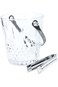 Cuisine Art Kyra Glass Ice Bucket with Tong, 900ml, Transparent