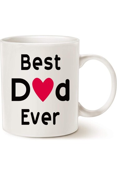 كوب قهوة MAUAG Best Dad، أفضل أب على الإطلاق، فكرة هدية عيد ميلاد فريدة للأب والأب وكوب بابا W