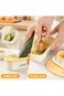 Solaticdo Manual Garlic Grinder, Multifunctional Ginger Grater Garlic Smasher Garlic Planer Tool wi