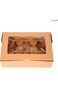 REDDOTGIFT&reg; 6 Cavities Kraft Paper Cupcake Box (Pack of 12) with Inserts Cupcake Containers Bakery