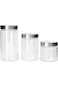 Alberto 3-Piece Glass Container Set - Food Storage Container for Kitchen   Nice Appliances