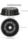 Bundt Cake Pan, Fluted Tube Cake Pans for baking, Heavy Duty Carbon Steel Tube Pan Nonstick, Tube B