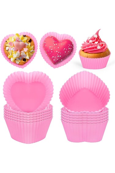 36 Pcs Silicone Cupcake Mold for Baking,Diy Mini Muffin Tray Reusablepaper Cups Mould
