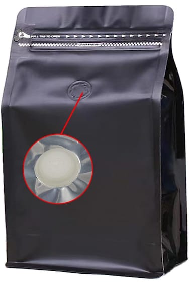 10 أكياس قهوة محكمة الغلق من ثمانية جوانب (16 أونصة، 1 رطل) صمام هواء رقائق الألومنيوم أكياس الشاي أكياس ساندويتش قهوة