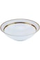 Shallow Porcelain Royal Bowl with Gold Rim, White, 23 cm, TS-G1-24