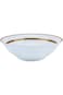 Shallow Porcelain Royal Bowl with Gold Rim, White, 23 cm, TS-G1-24