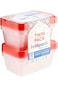 Hotpack Heavy Duty Microwave Clear Containers with Color Lids 750ml, 10 Pieces