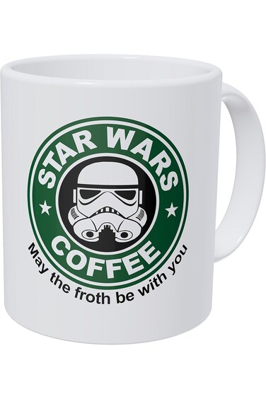 Wampumtuk Starwars May The Froth Be With You 11 Ounces Funny Coffee Mug
