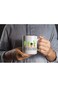كوب قهوة سيراميك أبيض سعة 11 أونصة من CBTwear Don't Be a Prick - تصميم على شكل صبار عصاري أو فنجان شاي للمكتب