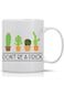 كوب قهوة سيراميك أبيض سعة 11 أونصة من CBTwear Don't Be a Prick - تصميم على شكل صبار عصاري أو فنجان شاي للمكتب