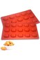 SWIUKPHE Madeleine Pan, 2 Pcs Silicone Madeline Cookies Pan 15 Cavities Nonstick Baking Pans for Ma