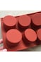 8 Hole Round Small Cylindrical Cup Cake Mold Silicone Aromatherapy Candle Mould Handmade Dessert Ic