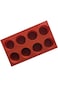 8 Hole Round Small Cylindrical Cup Cake Mold Silicone Aromatherapy Candle Mould Handmade Dessert Ic