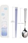 Travel Utensils, Cutlery Set Portable Travel Camp School Reusable Flatware Dishwasher Safe, Include