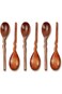 NALACAL 6pcs Wooden Spoons for Eating, 7.87 inch Wooden Spoons for Honey,Small Wooden Spoons,Handma