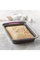 Trudeau Non Stick Carbon Steel Metal Oblong, 9x13in cake pan, Grey