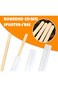 Gubintu 100Pcs 140mm Disposable Wood Coffee Stir Sticks Stirrers Individually Paper Wrapped Coffee