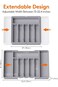 RCCO Cutlery Drawer Organiser, Kitchen Cutlery Trays Silverware Drawer Organizer, Expandable Utensi