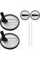 Joyzzz Tumbler Flip Straw Lid, 2Pack 40oz Black Straw Cover Cap Has Leak-Proof Design, Reusable No