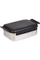 Nessan Stainless Steel Bento Lunch Food Box Container, Large 1250Ml Metal Lunch Box Container For K