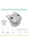 Melii Animal Snack Containers with Lids - Bulldog Food Storage Container - Safe and Playful Food St