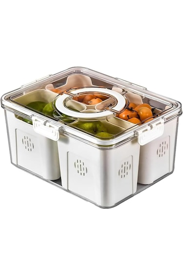 Andgogo Fruit Vegetable Storage Containers Fridge Refrigerator Organizer, Produce Storage Container