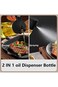 Olive Oil Dispenser Bottle, 2 in 1 Oil Dispenser for Kitchen, 470ml Glass Oil Spray Bottle with Pou