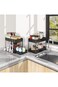 Lutors Under sliding cabinet basket organizer, 2 tier under cabinet bathroom under sink organizers