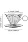 ALMEKAQUZ Coffee Filter Cup Multiuse Coffee Filter Holder Gift Easy Clean Pour over Coffee Filter H
