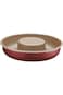 Tramontina Brasil 24cm 1.4L Red Aluminum Cake Pan with Interior and Exterior Starflon Max PFOA Free