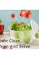 OctStory Salad Spinner with Bowl, Spin &amp; Dry Salad Greens, Fruits &amp; Vegetables,Large Spin Stop Sala