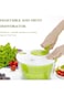 OctStory Salad Spinner with Bowl, Spin &amp; Dry Salad Greens, Fruits &amp; Vegetables,Large Spin Stop Sala