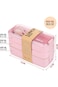 Minta Bento Box, 3-In-1 Lunch Box, Wheat Straw Lunch Container, With Spoon and Fork, High Capacity,