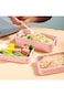Minta Bento Box, 3-In-1 Lunch Box, Wheat Straw Lunch Container, With Spoon and Fork, High Capacity,