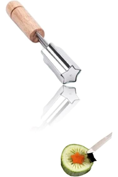 Sweet seven Stainless Steel Mini Cookie Cutters and Vegetable Cutter Shapes with Stamps - Versatile
