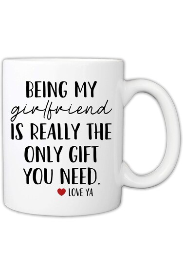 أكواب MyCozyCups المضحكة للحبيبة - كونك حبيبتي هي الهدية الوحيدة التي تحتاجينها، 11 أونصة