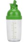 Salad Dressing Shaker, Plastic Clear Measuring Bottle for Mixing Ranch Homemade Sauce Container BPA