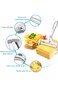 KASTWAVE 2 Pieces Cheese Slicer Set, Stainless Steel Wire Cheese Slicer with Cheese Plane Tool, Adj