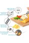 KASTWAVE 2 Pieces Cheese Slicer Set, Stainless Steel Wire Cheese Slicer with Cheese Plane Tool, Adj